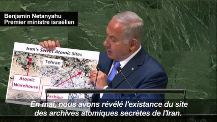 Netanyahu accuse Téhéran d'abriter un site de stockage atomique