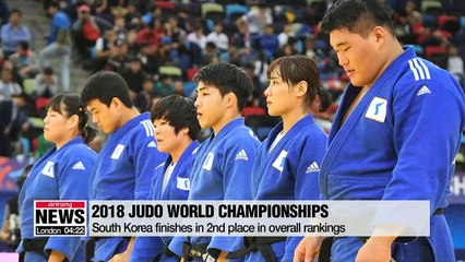 Korea judo team rebuilds their pride... 2nd place in overall ranking
