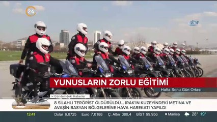 Yunusların zorlu eğitimi