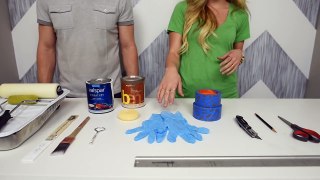 HOW TO  Paint a Chevron Wall (Painting Perfect Lines)