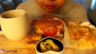 ASMR: Burger King Whopper, Cheese Fries and Nugget Mukbang Eating Sounds l Lacol-ASMR