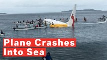 Plane With 47 People Aboard Misses Runway And Crashes Into Sea