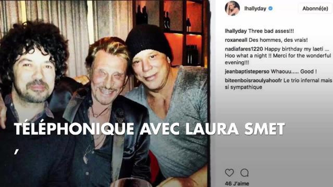 "Les jours heureux" : le touchant message de Mickey Rourke à son ami Johnny Hallyday