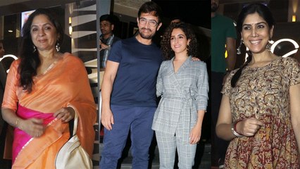 Pataakha Screning: Aamir Khan, Fatima Sana Shaik & Others attend ; Watch Uncut Video | Filmibeat
