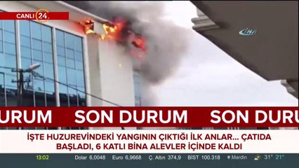 İşte huzurevindeki yangının çıktığı ilk kareler