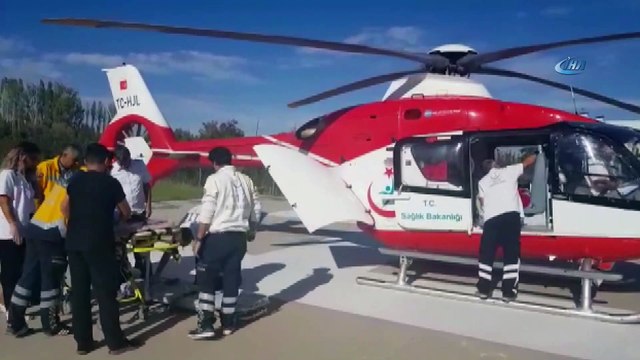 Ambulans Helikopter 5 yaşındaki Havva’nın için geldi