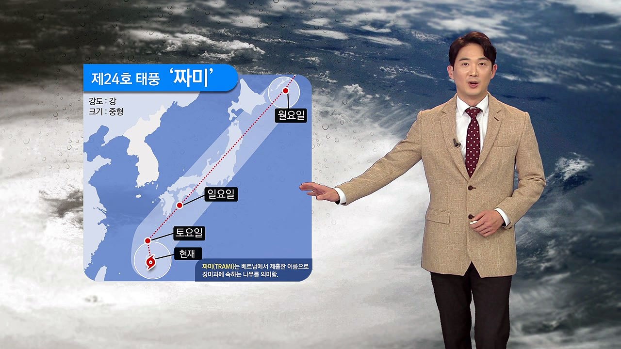[날씨] 주말 맑은 하늘...'짜미 영향' 제주·영남 해안 비 / YTN
