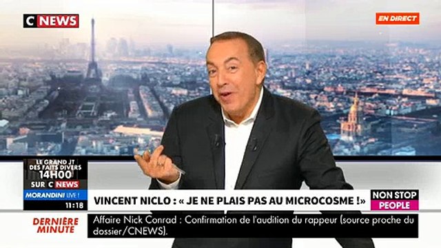 Vincent Niclo pousse un coup de gueule sur le plateau de Morandini Live : Ca dérange certains médias que j'arrive à vendre des albums, à remplir mes salles - VIDEO
