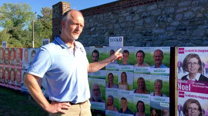Thuin : il échange les affichettes des panneaux électoraux