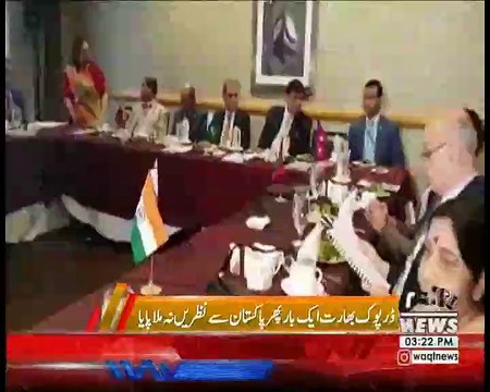 India's Sushma Swaraj leaves foreign ministers' session midway