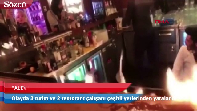 Ünlü et restoranında dehşet şov