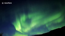Spectacular footage of Aurora Borealis time-lapse over Iceland