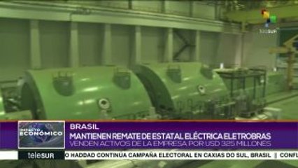 Brasil: Eletrobras continúa siendo rematada