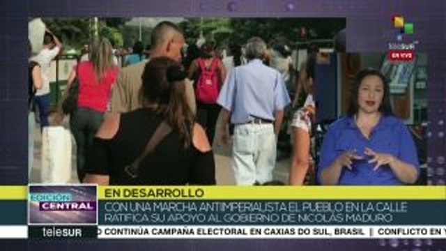 Pueblo venezolano rechaza agresiones internacionales contra su país