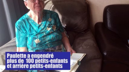 Paulette a engendré plus de 100 petits-enfants et arrière-petits-enfants