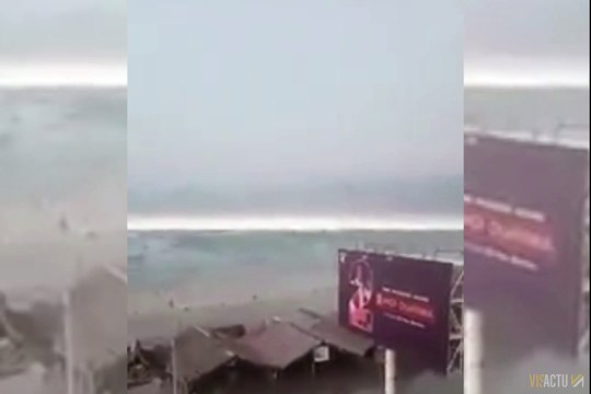 Les images du tsunami en Indonésie