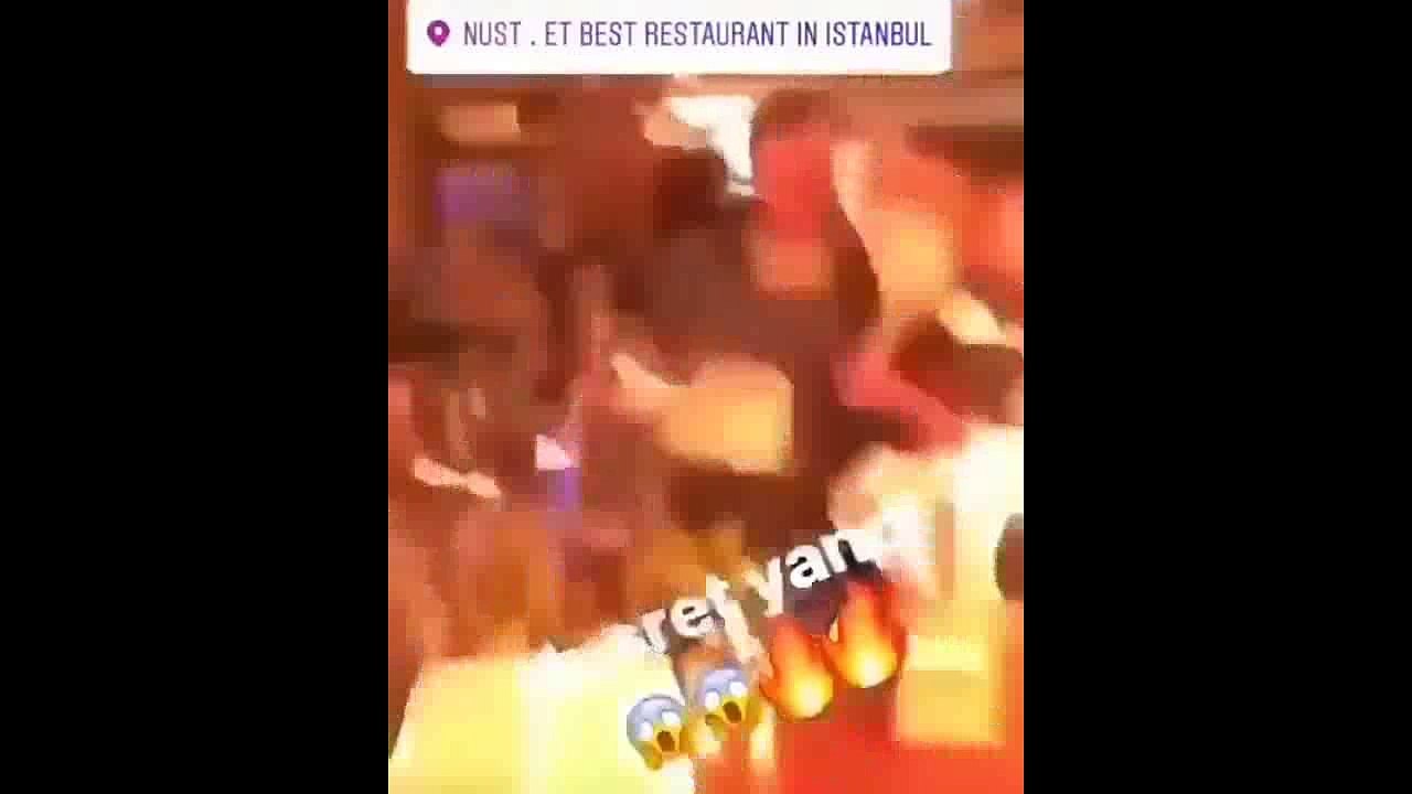 Nusret'te alevli şov yaktı! Kadın turist ölümden döndü