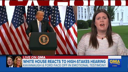 Sarah Sanders on Trump's reaction to Kavanaugh, Ford