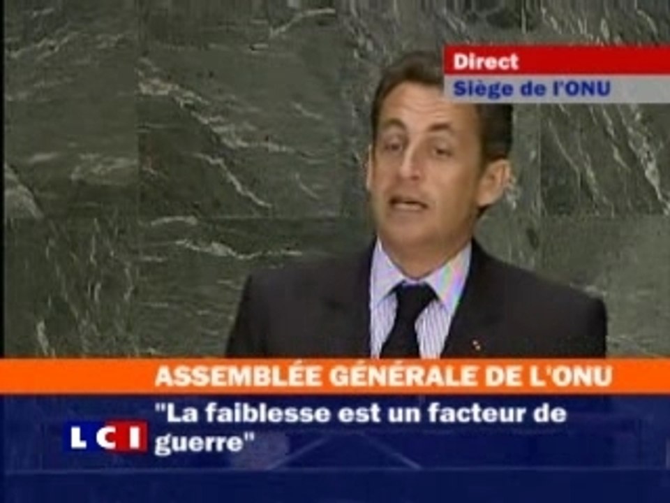 Sarkozy  à l'ONU (l'intégrale)