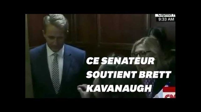 Jeff Flake vote pour Brett Kavanaugh, deux victimes d'agression l'interpelle