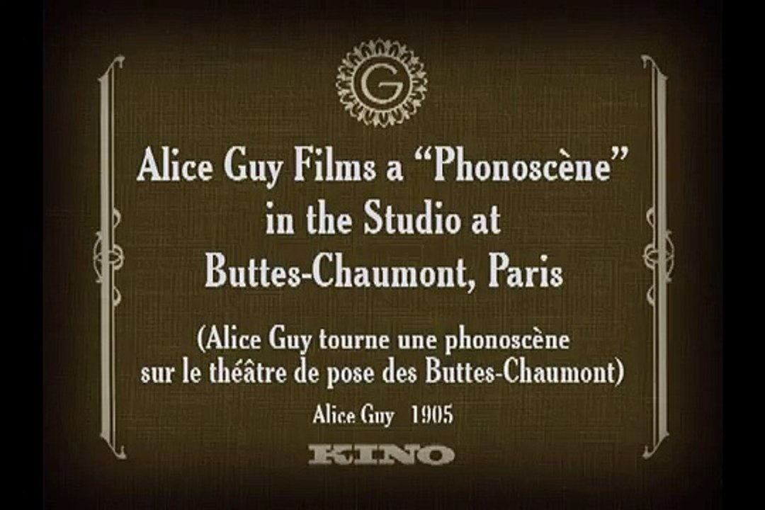 Alice Guy tourne une phonoscène sur la théâtre de pose des Buttes-Chaumont 1905 - Alice Guy
