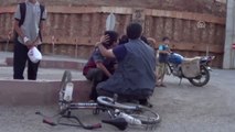 İslahiye'de Orta Refüje Çarpan Bisikletli Çocuk Yaralandı