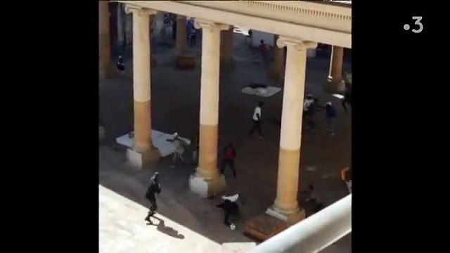 Grosses confrontation entre migrants devant la faculté d'éco-gestion de Marseille