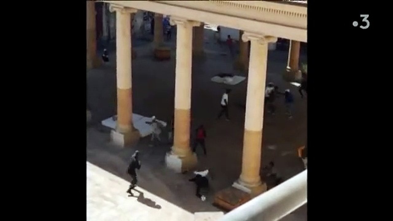 Grosses confrontation entre migrants devant la faculté d'éco-gestion de Marseille