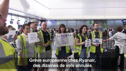 Grève européenne chez Ryanair, des dizaines de vols annulés