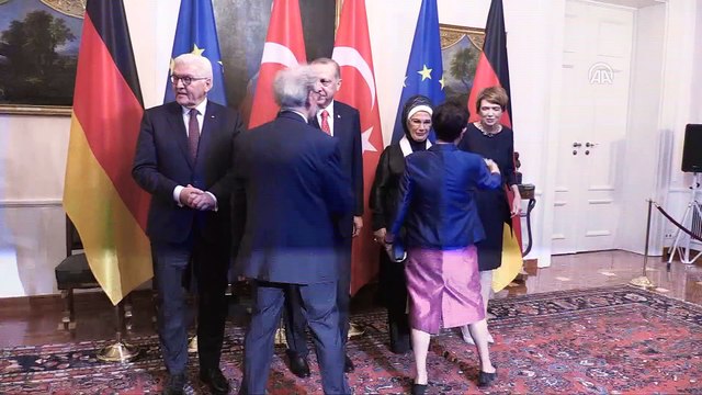 Cumhurbaşkanı Erdoğan, onuruna verilen akşam yemeğine katıldı - BERLİN