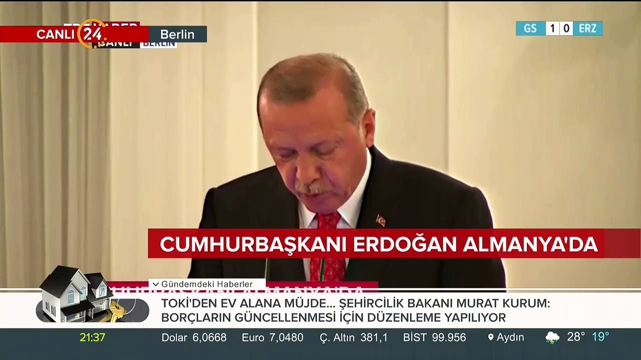 Başkan Erdoğan, hitabını Almanca tamamladı