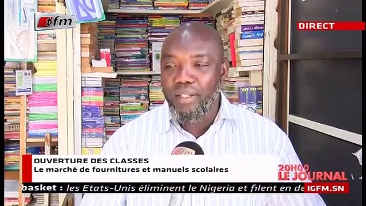 JT Français 20h - Pr  CHEIKH TIDIANE DIAHO - 28 Septembre 2018