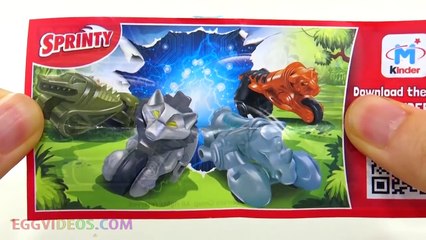 Kinder Easter Chocolate Surprise Eggs with Animal and Vehicles