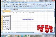 Grading system using Microsoft excel....also working this formula in libre office calc...