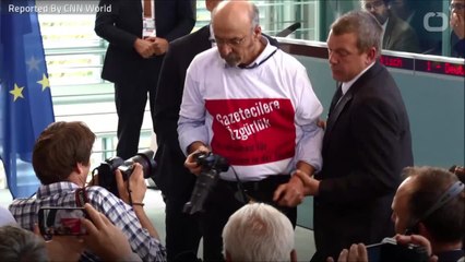 Journalist Removed From Erdogan-Merkel Press Conference