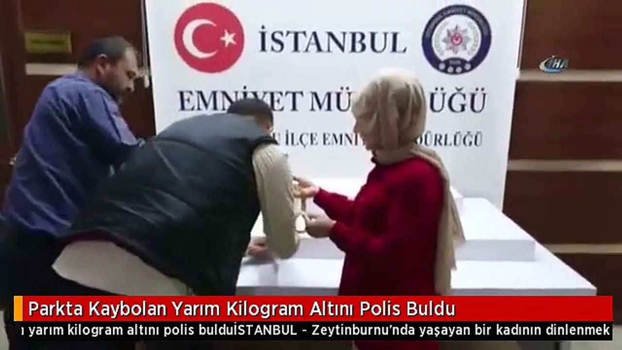 Parkta Kaybolan Yarım Kilogram Altını Polis Buldu