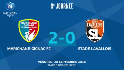 J9 : Marignane Gignac FC - Stade Lavallois (2-0), le résumé
