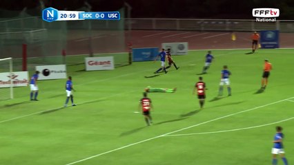 ENZO reste au sol suite à son contact avec l'attaquant de Cholet