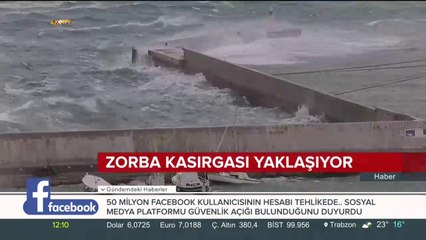 Zorba kasırgası yaklaşıyor