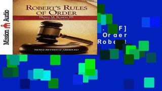 D.O.W.N.L.O.A.D [P.D.F] Robert s Rules of Order by Henry M., III Robert