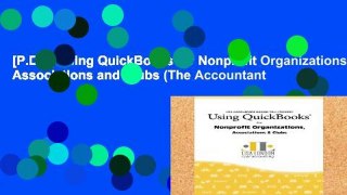[P.D.F] Using QuickBooks for Nonprofit Organizations, Associations and Clubs (The Accountant