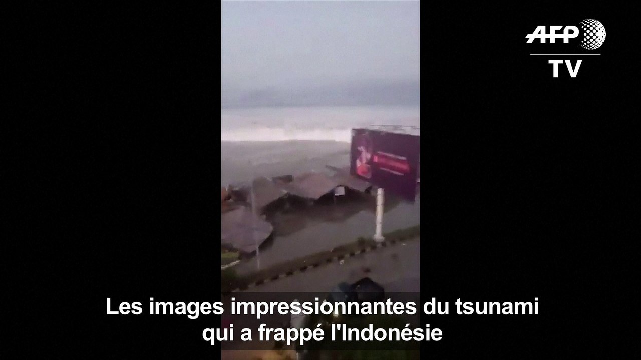 Indonésie : un tsunami déferle sur l'ïle des Cé...