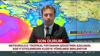 Tropikal fırtına yön değiştiriyor