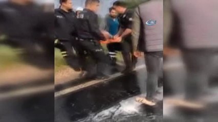 Yağıştan Sonra Kayganlaşan Yolda 3. Kaza