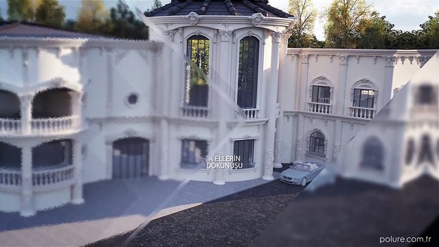 Klasik Saray villa dış cephe modelleri - Poliüretan Dekorasyon