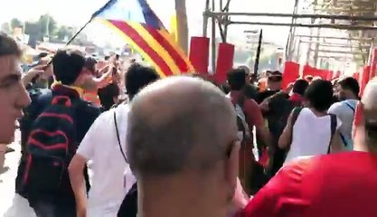 Agresión de independentistas a un Guardia Civil
