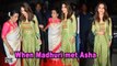 When Madhuri Dixit met singing legend Asha Bhosle