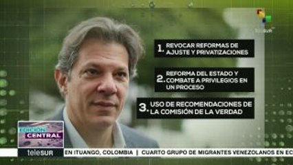 Pueblo brasileño apuesta por Haddad en las presidenciales