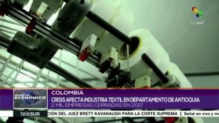 Colombia: crisis afecta industria textil del departamento de Antioquia