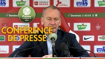 Conférence de presse Stade Brestois 29 - Châteauroux (5-1) : Jean-Marc FURLAN (BREST) - Jean-Luc VASSEUR (LBC) - 2018/2019